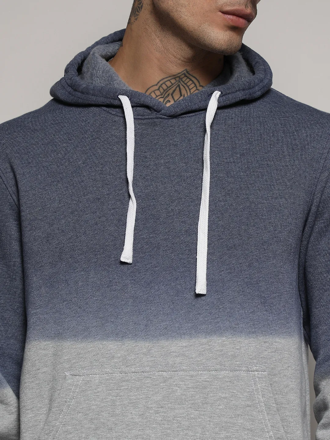 Pullover Ombre Sweatshirt With Ribbed Hem - Image 7