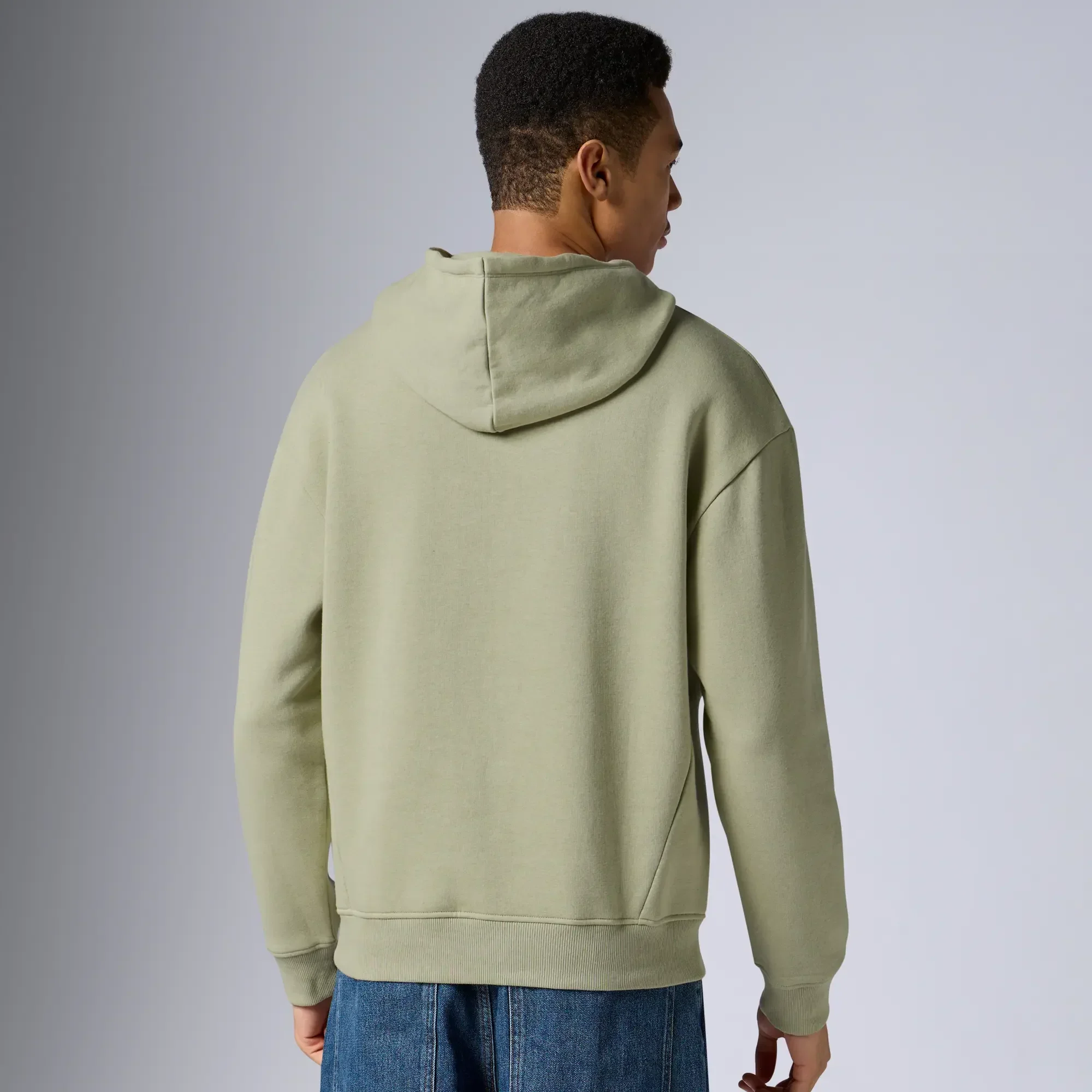 Pulse French Terry Cotton Blend Hoodies Cascade Grey - Image 5