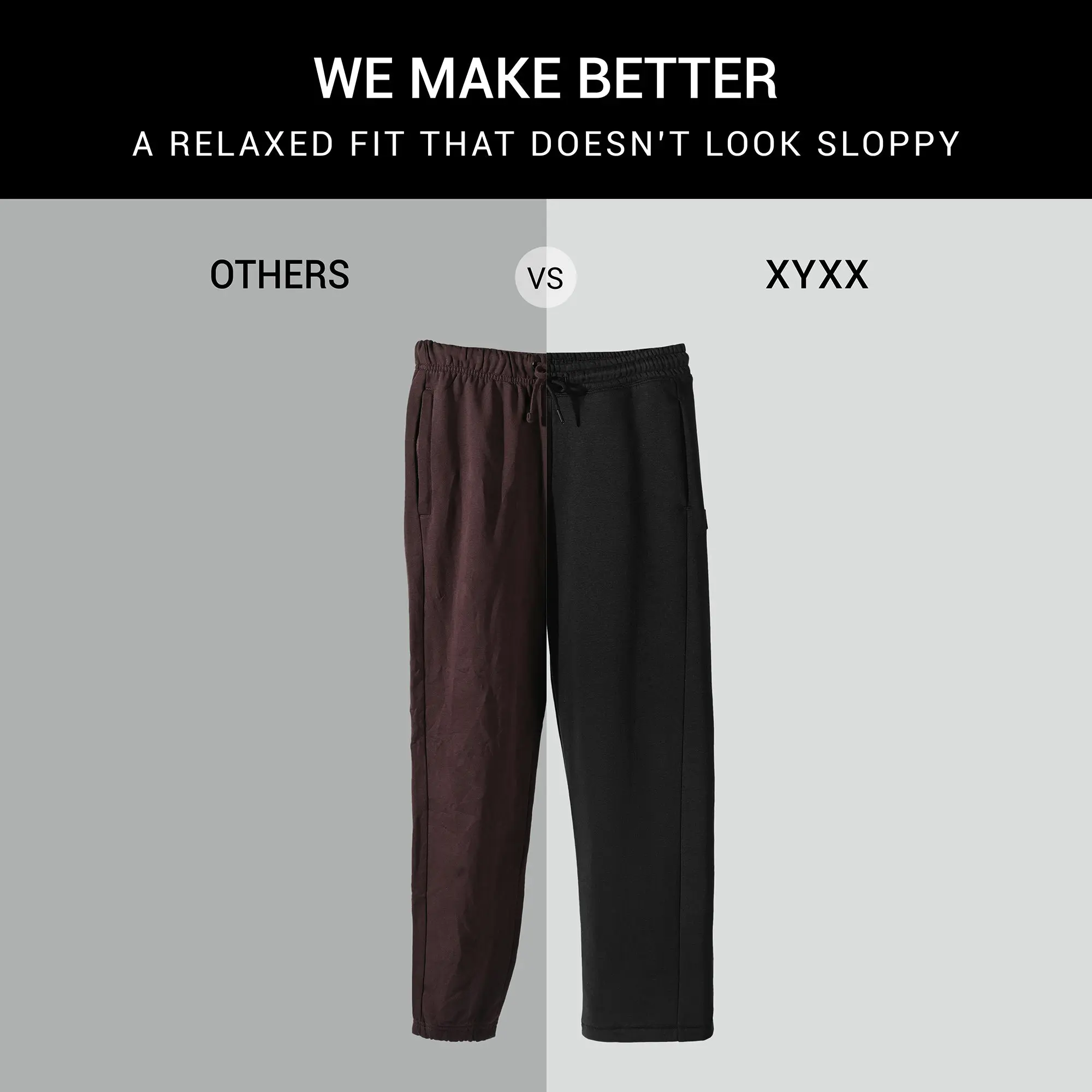 Pulse French Terry Cotton Blend Sweatpants Pitch Black - Image 4