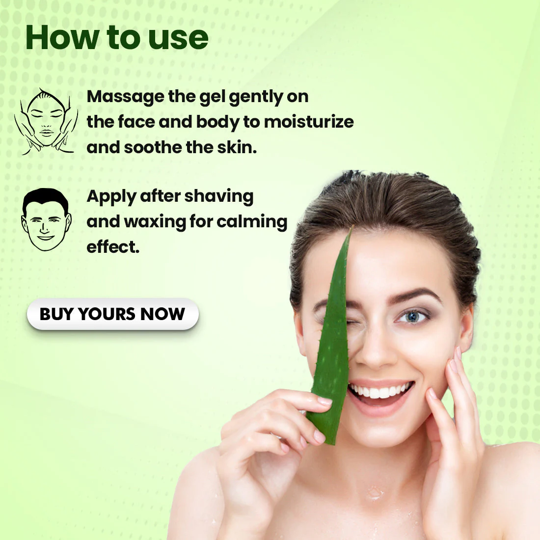 Pure Aloe Vera Gold Gel (With 90% Aloe Vera & 24 Carat Gold Leaves) (Stock Clearance) - Image 4