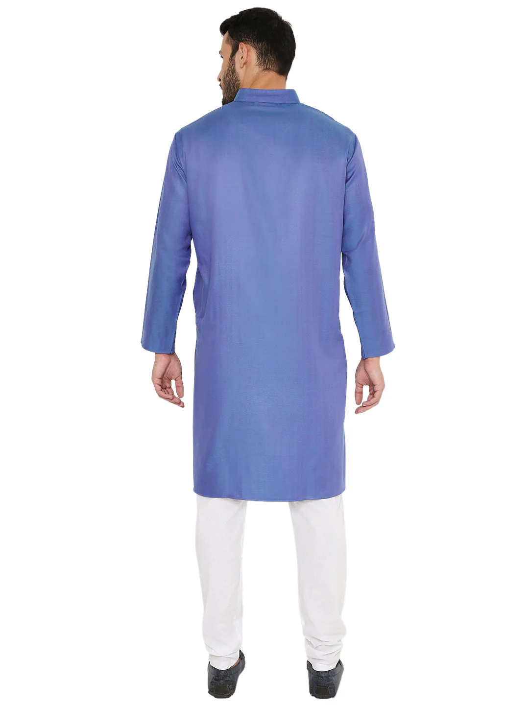 Pure Linen Premium Kurta in Blue - Image 4