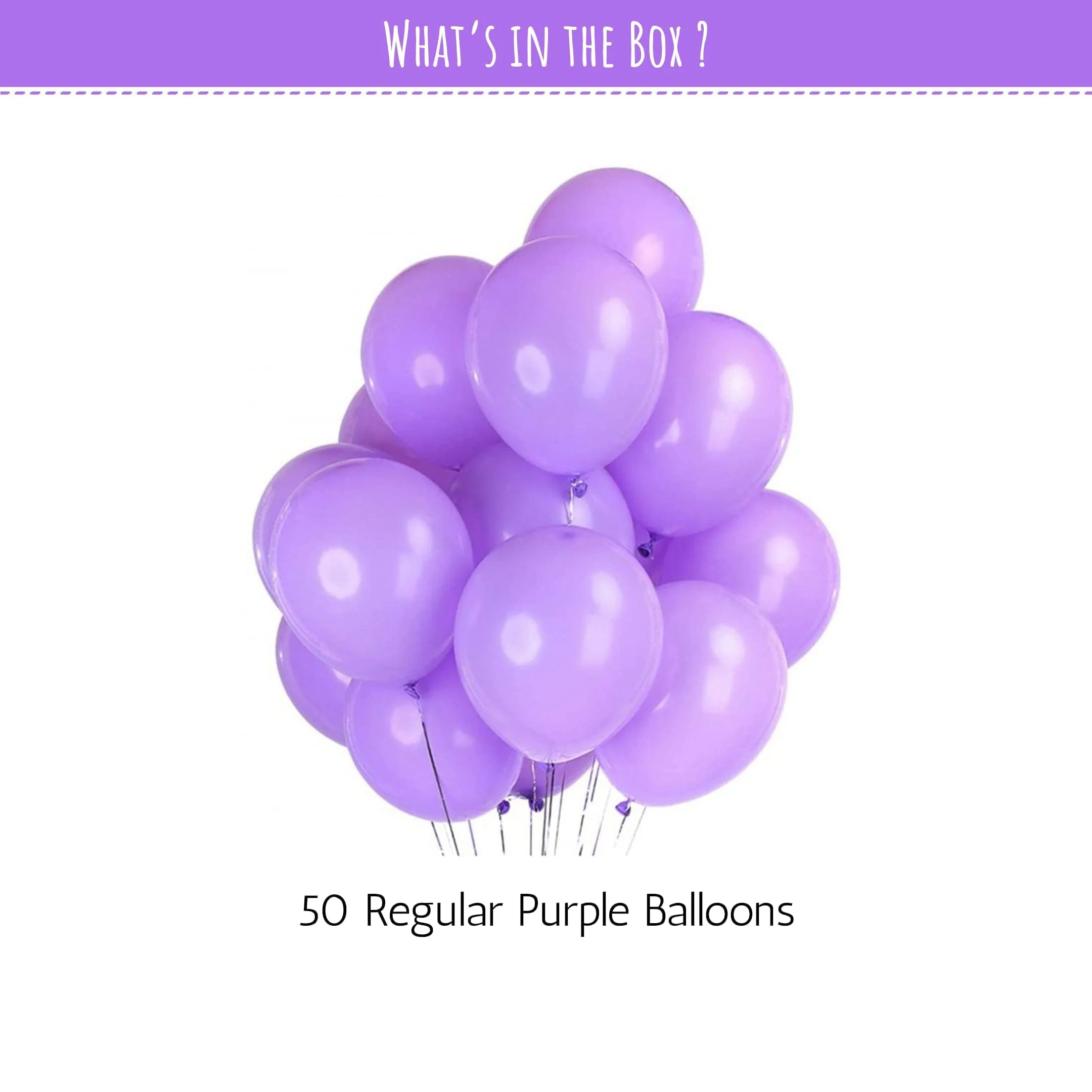 Purple Balloons for Decoration - 50 pcs - Image 3