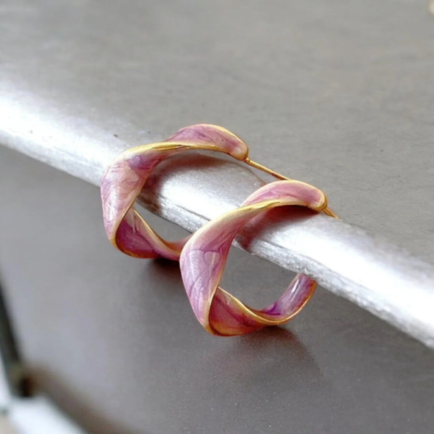 Purple Dream Hoops Earring - Image 4