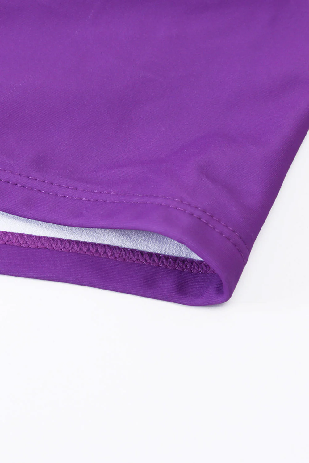 Purple Ombre Tie Dye Swim Dress with Shorts - Image 10