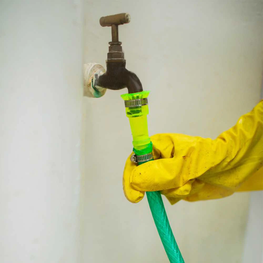 Pvc Super Braided Hose Pipe With Connector & Clamps - Image 3