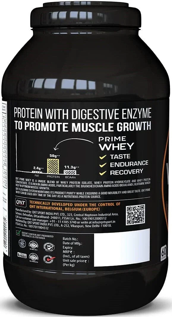 QNT Prime Whey Protein 4.4 Lbs - Image 2