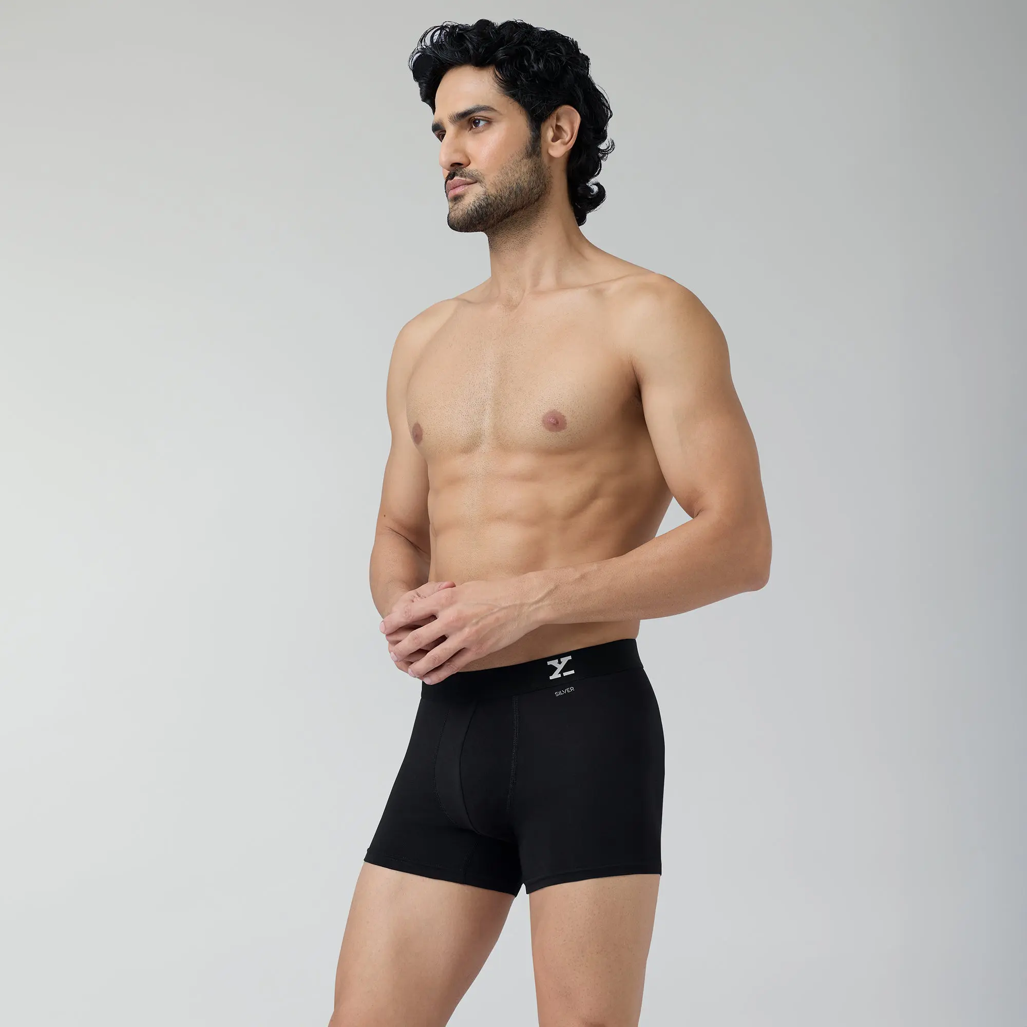Quad Aero Traq Cotton Trunks Blue (Pack of 6) - Image 4