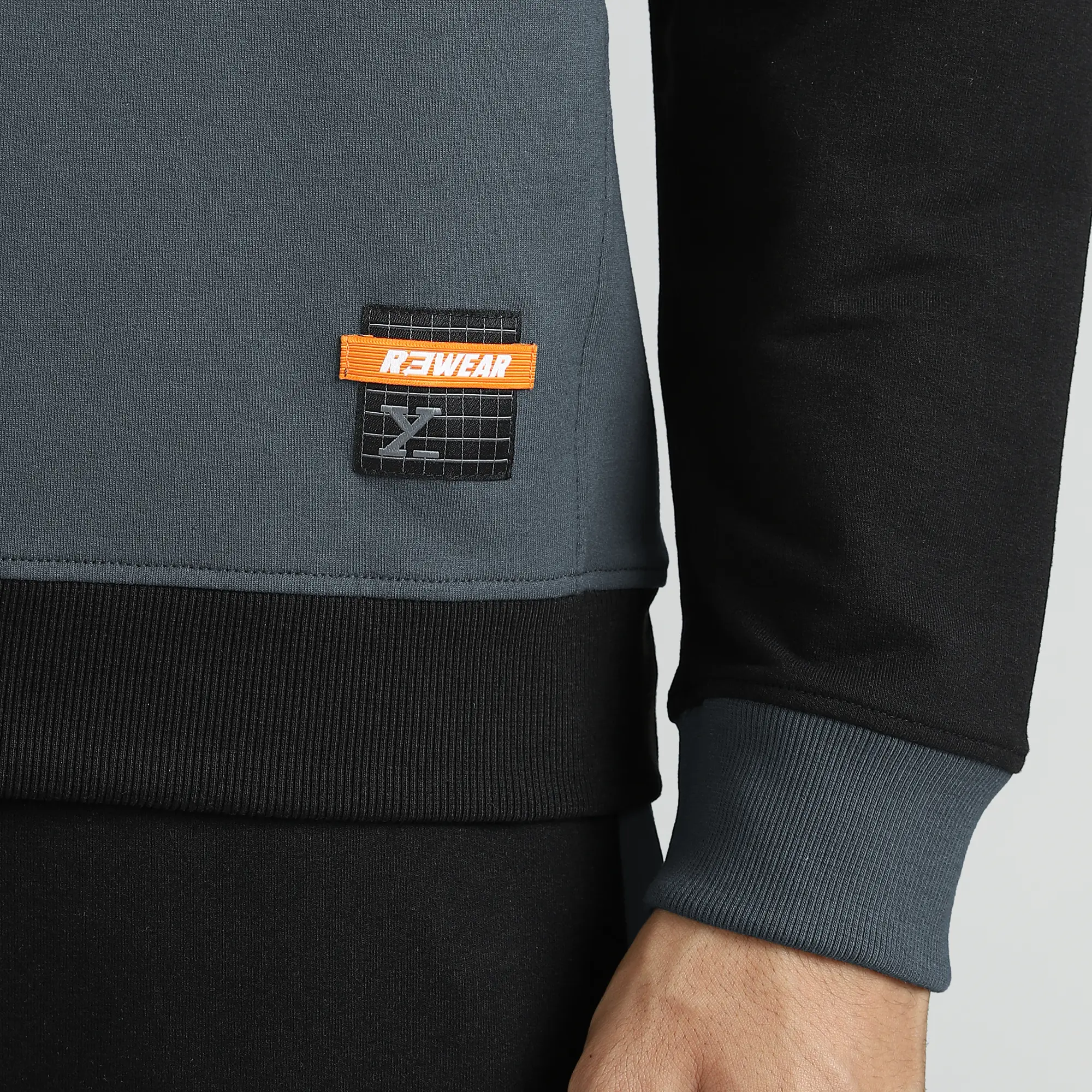 Quest French Terry Cotton-Blend Sweatshirts Phantom Grey - Image 6