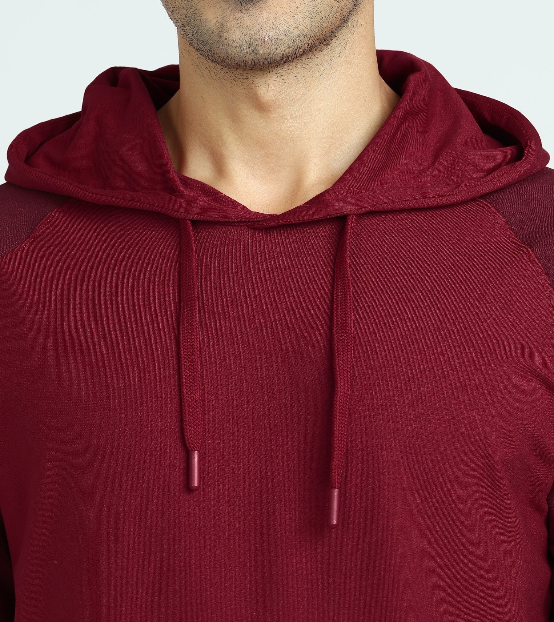 Quest French Terry Cotton Hoodie And Joggers Co-ord Set Scarlet Red - Image 5