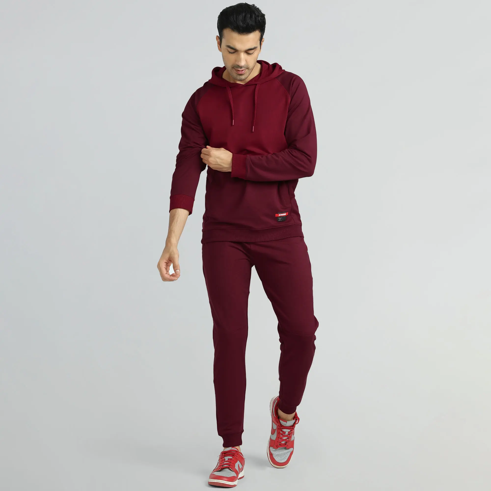 Quest French Terry Cotton Hoodies Scarlet Red - Image 2
