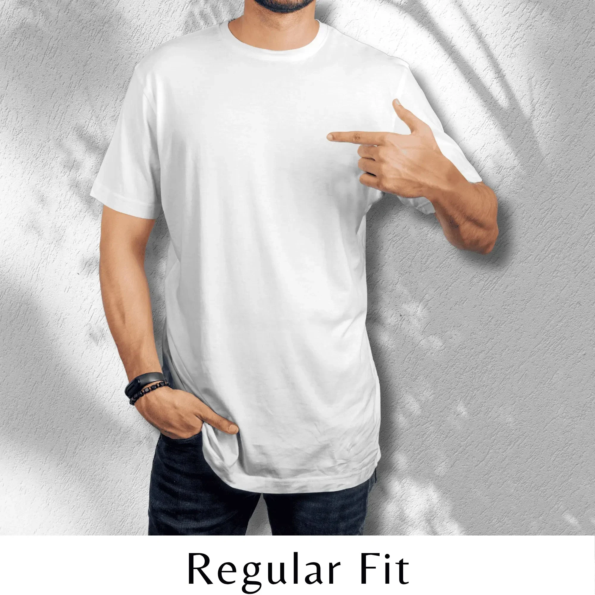 Quintessential White – Cotton Round Neck T-Shirt - Image 5