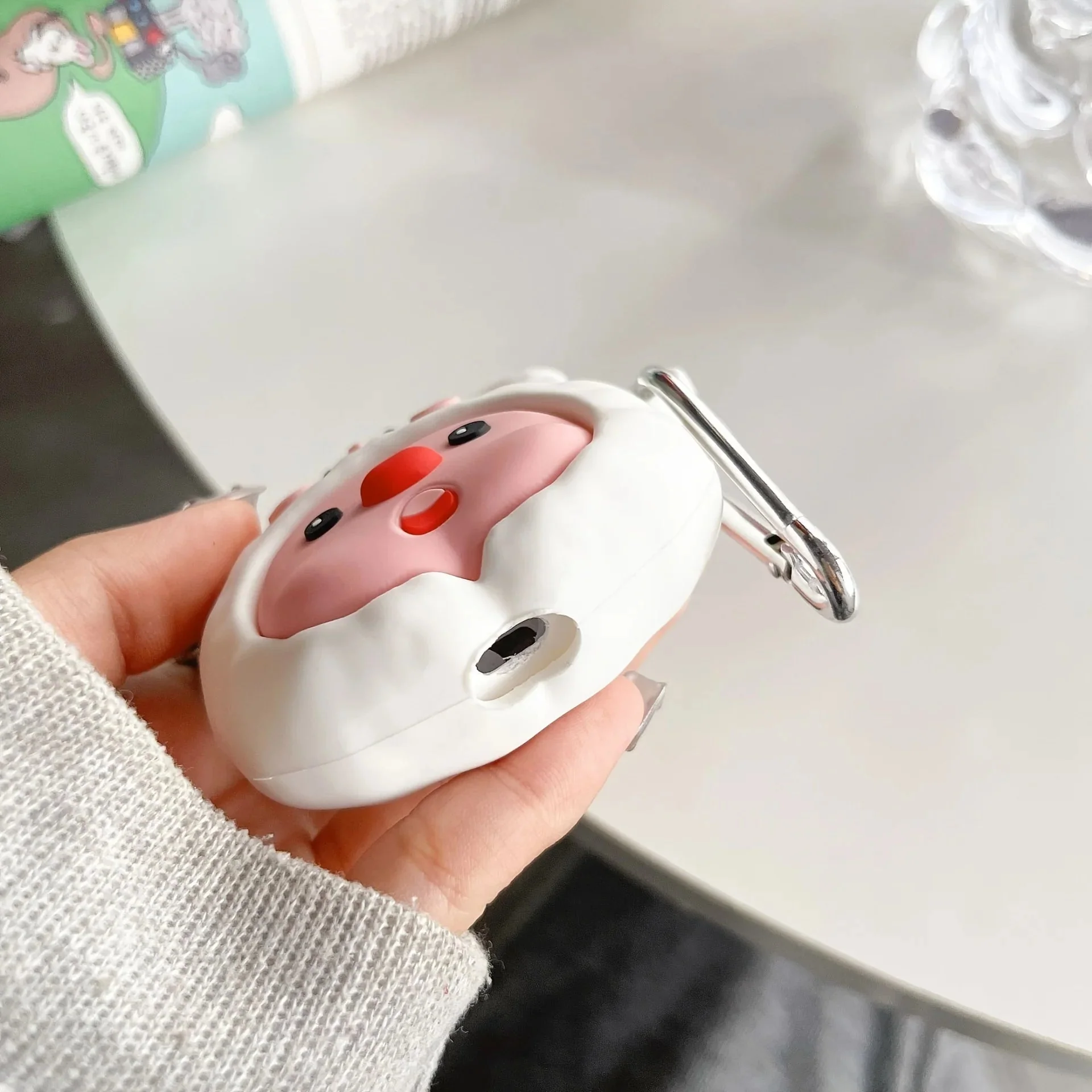 Rabbit Loopy -  Airpods Cover for Apple AirPods - Premium Silicone Case - Image 3