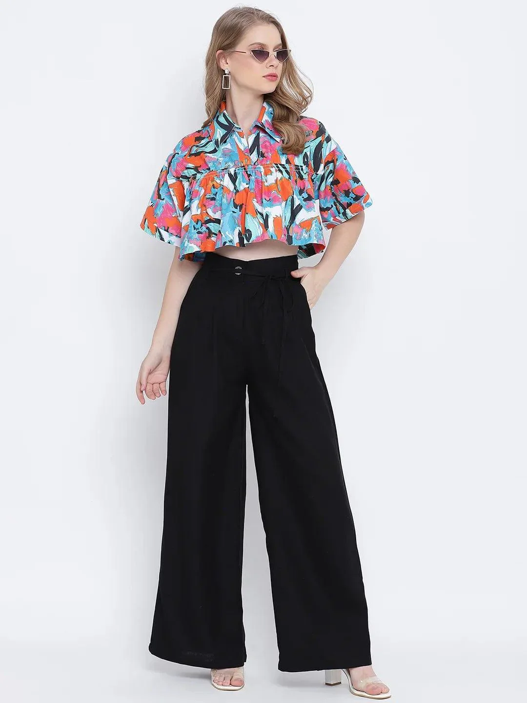 Radiant Black Casual Trousers Women Pant For Everyday Comfort - Image 2