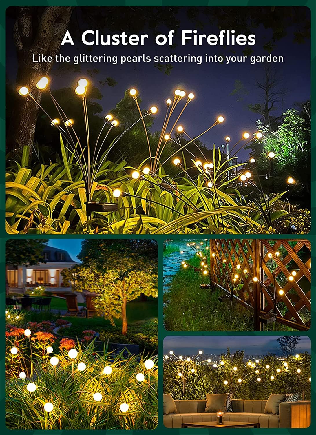 Radiant Firefly Delights - Solar Garden Magic Light ( warm white) - Image 2