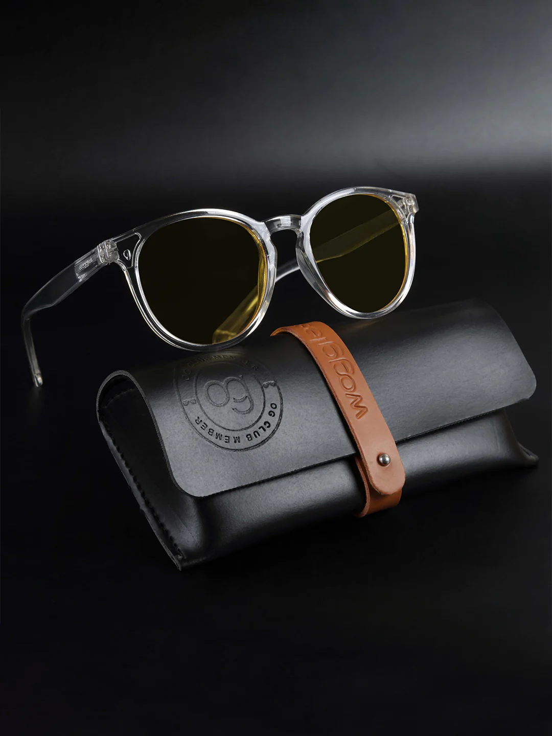 Radon White Polarized Round Sunglasses - Image 13