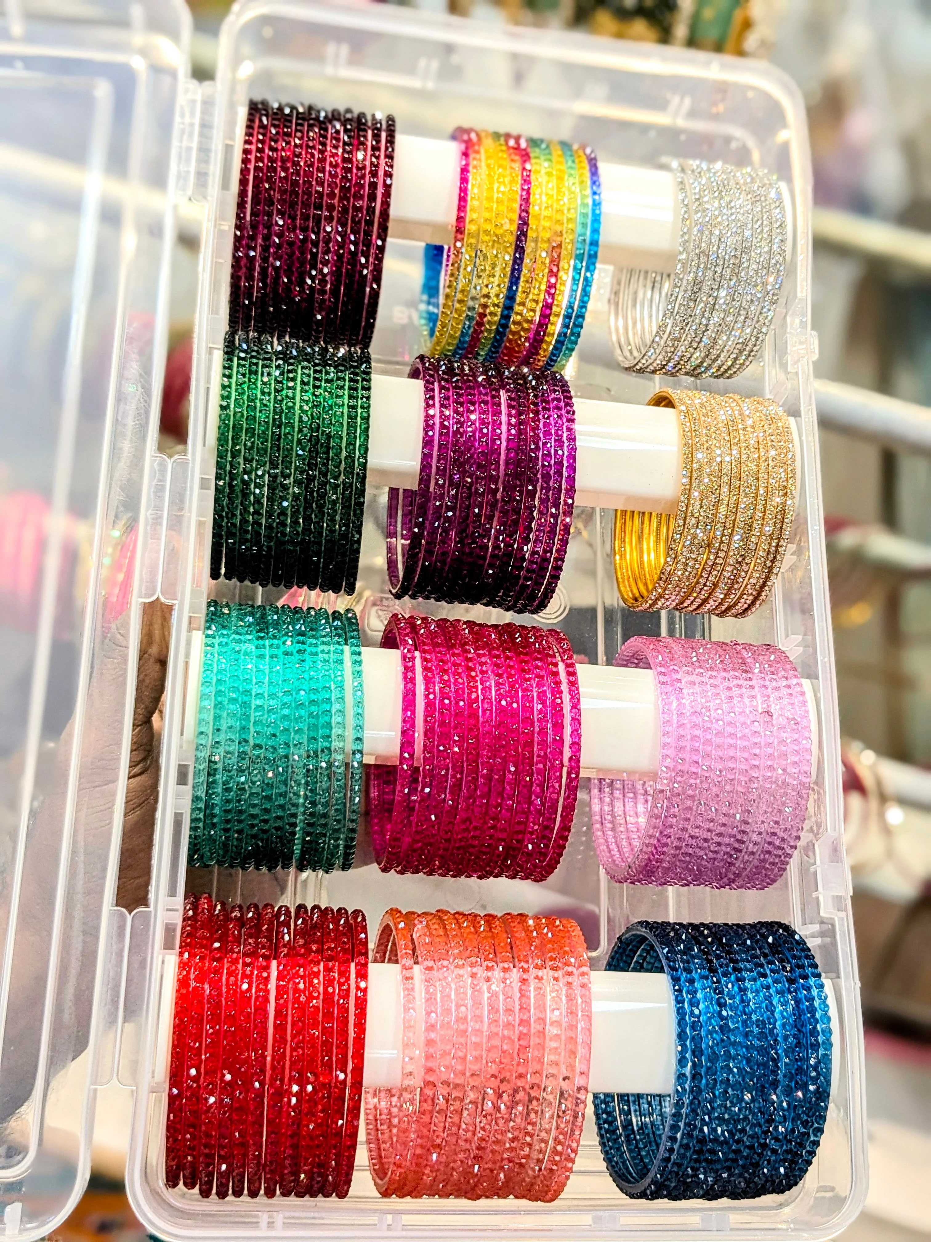 RAIN DROP BANGLES WITH ORGANIZER - Image 2