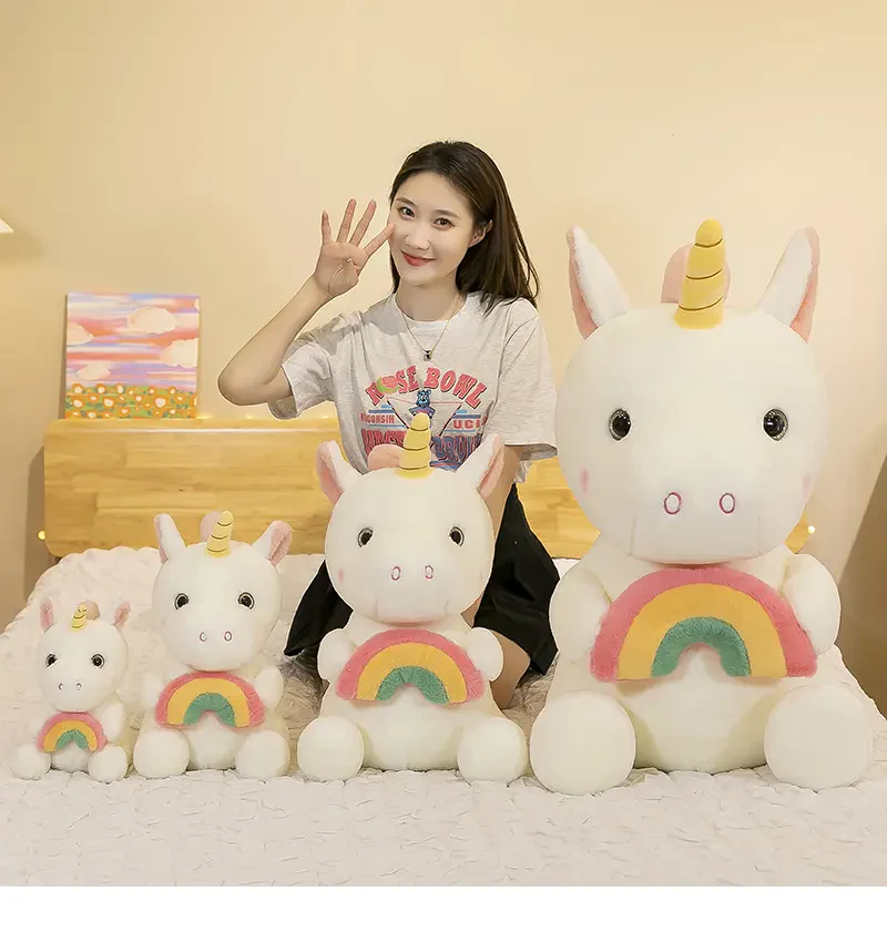 Rainbow Unicorn Soft Toy - 30 cm Plush Unicorn for Kids - Image 12