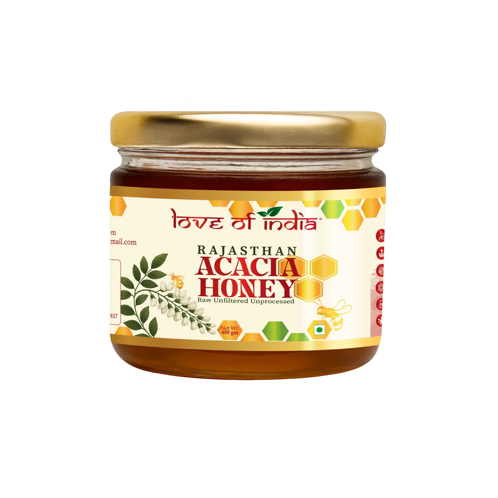 Rajasthan Acacia Honey 400g | 100% Pure– Light, Floral & Energy-Boosting - Image 11