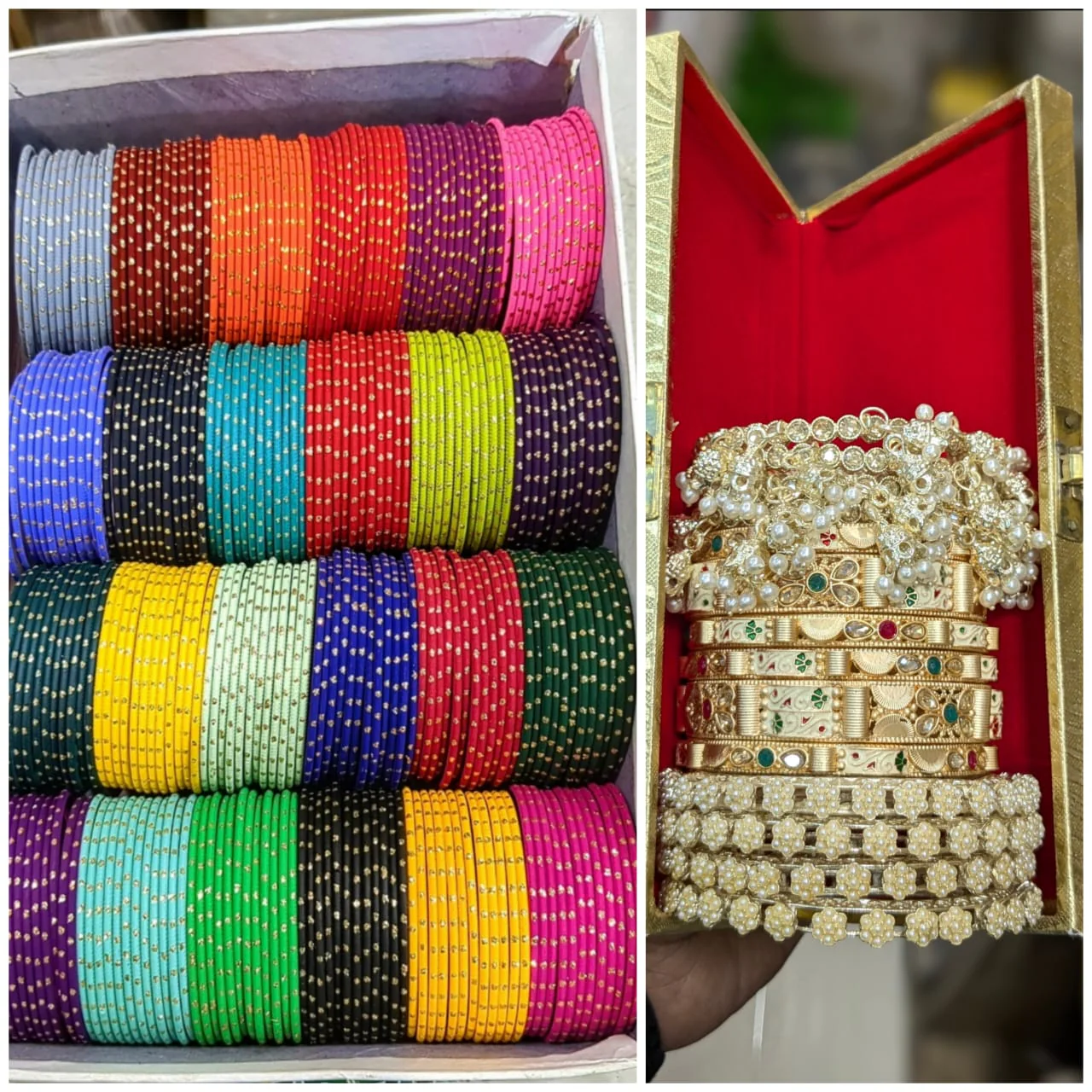 Rajwadi Combo - Traditional Metal Bangles - Image 3