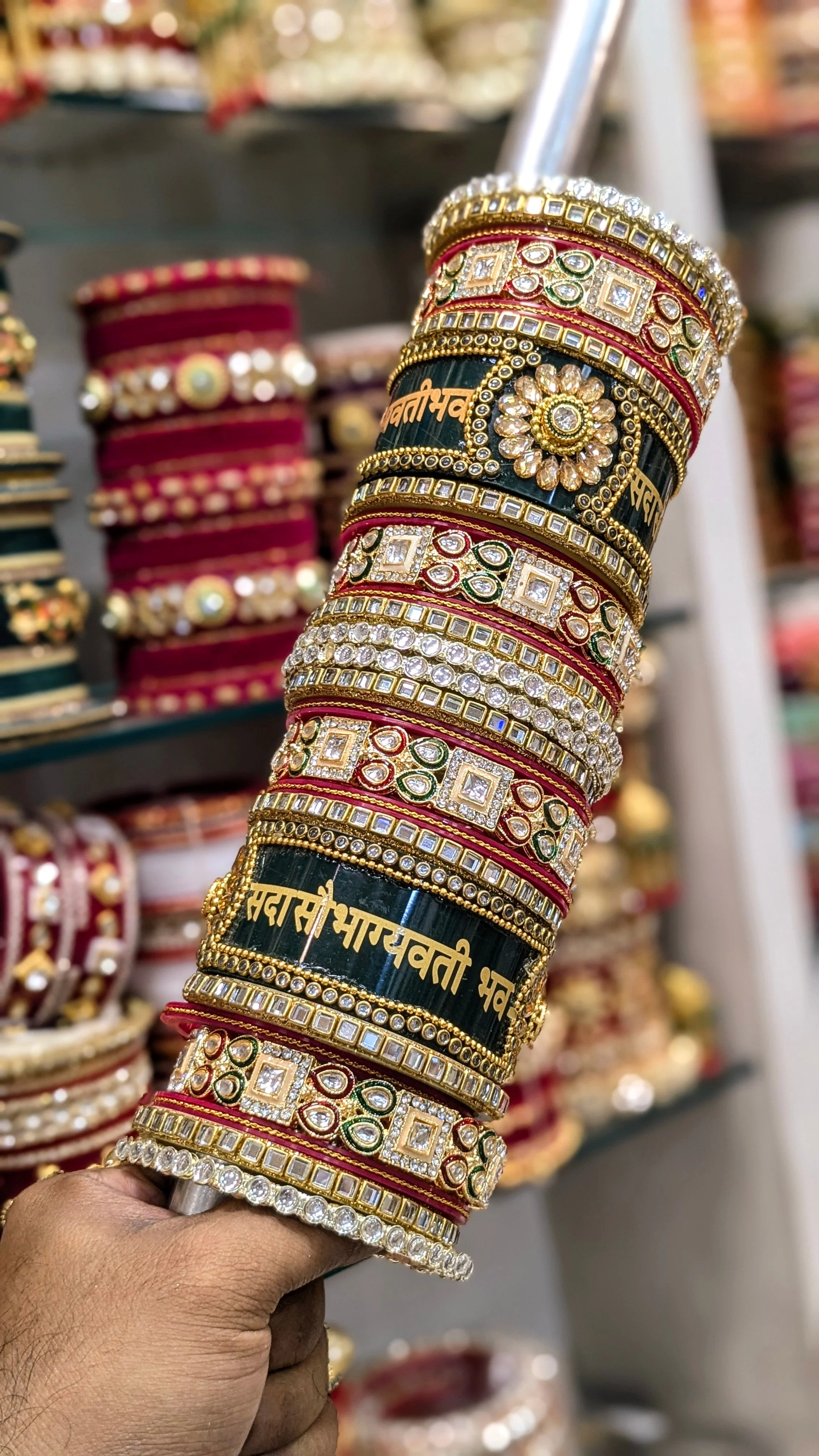 Rajwadi sada sobhagyawati bangles - Image 2