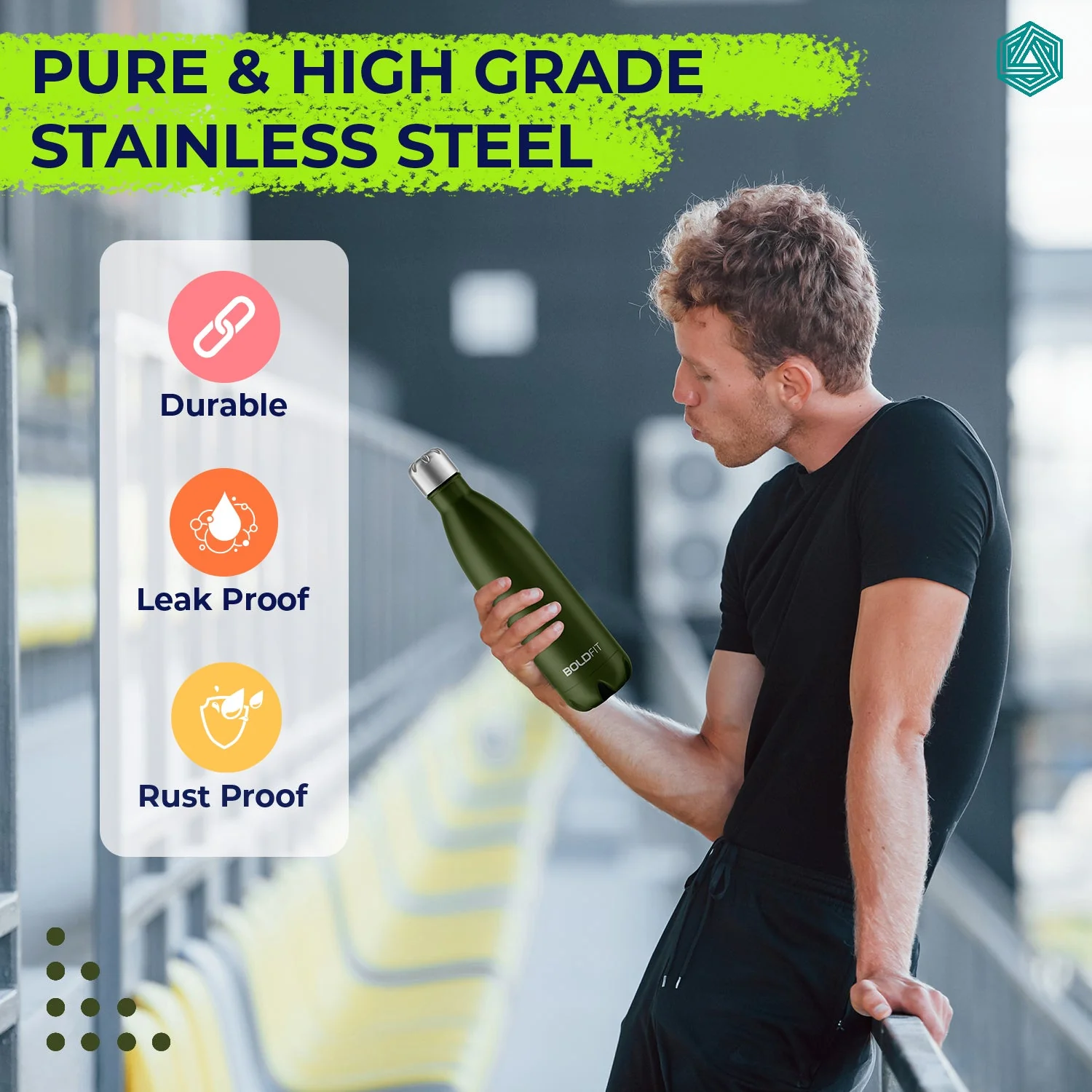 Ranger Stainless Steel Water Bottle - 1L - Image 25