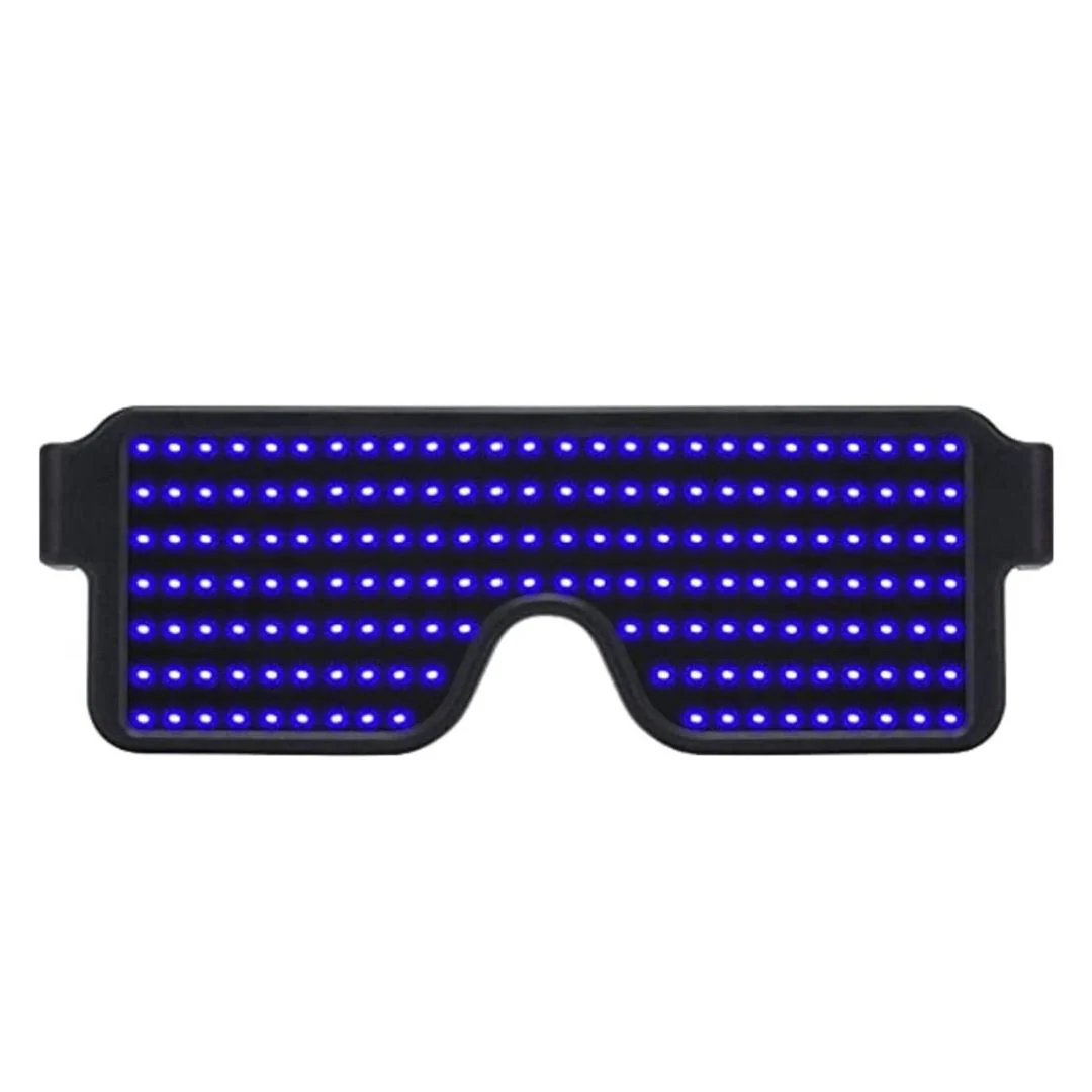RaveX: USB Rechargeable LED Party Glasses with Dynamic Neon Glow, 11 Patterns & Flashing Modes for Concerts & Nightclubs - Image 4