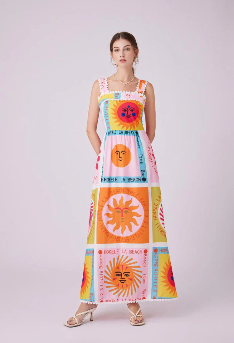 Raya Blooming Printed Dress - Image 6