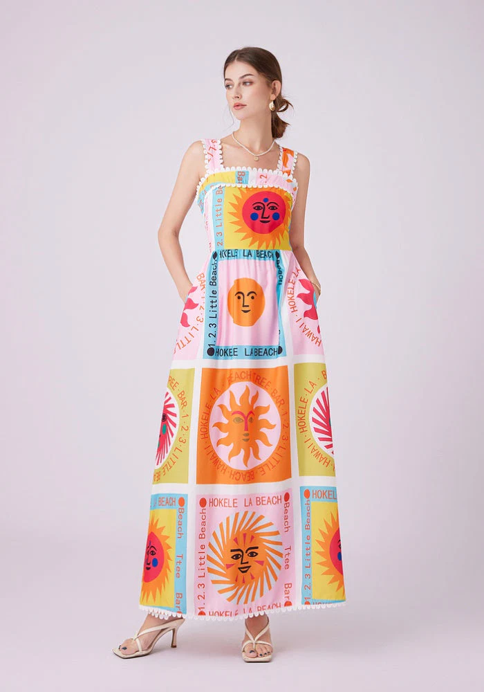Raya Blooming Printed Dress - Image 7