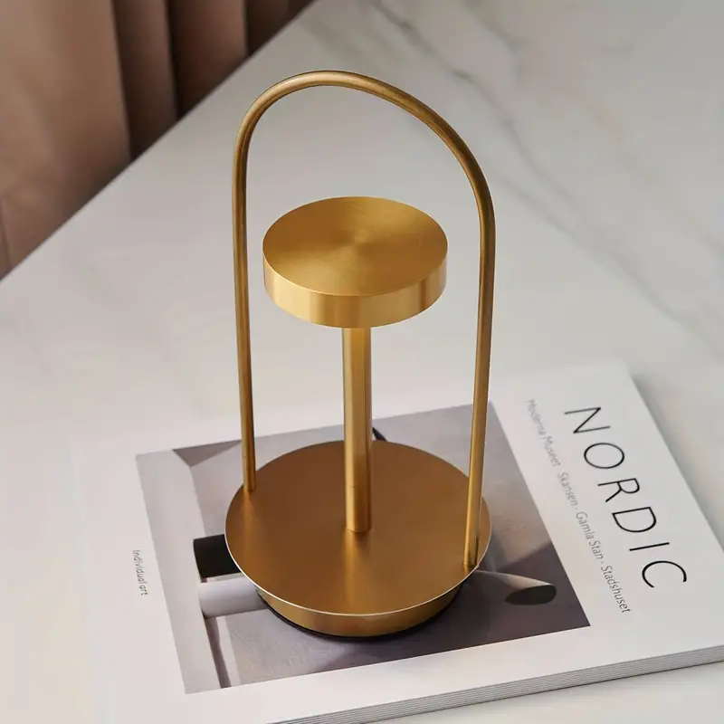 Rechargeable metal touch table lamp - Image 3