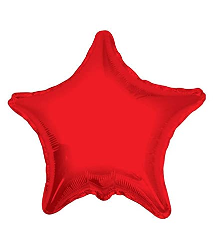 Red Confetti Balloons 10 Pcs Set. (4 Pc Metallic Balloons And 3 Pc Confetti Balloons ,1 Heart Foil Balloon And 2 Pc Star Balloon) - Image 3