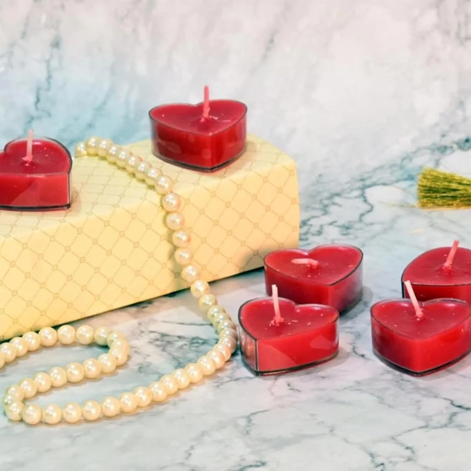 Red Heart Candles - Image 5