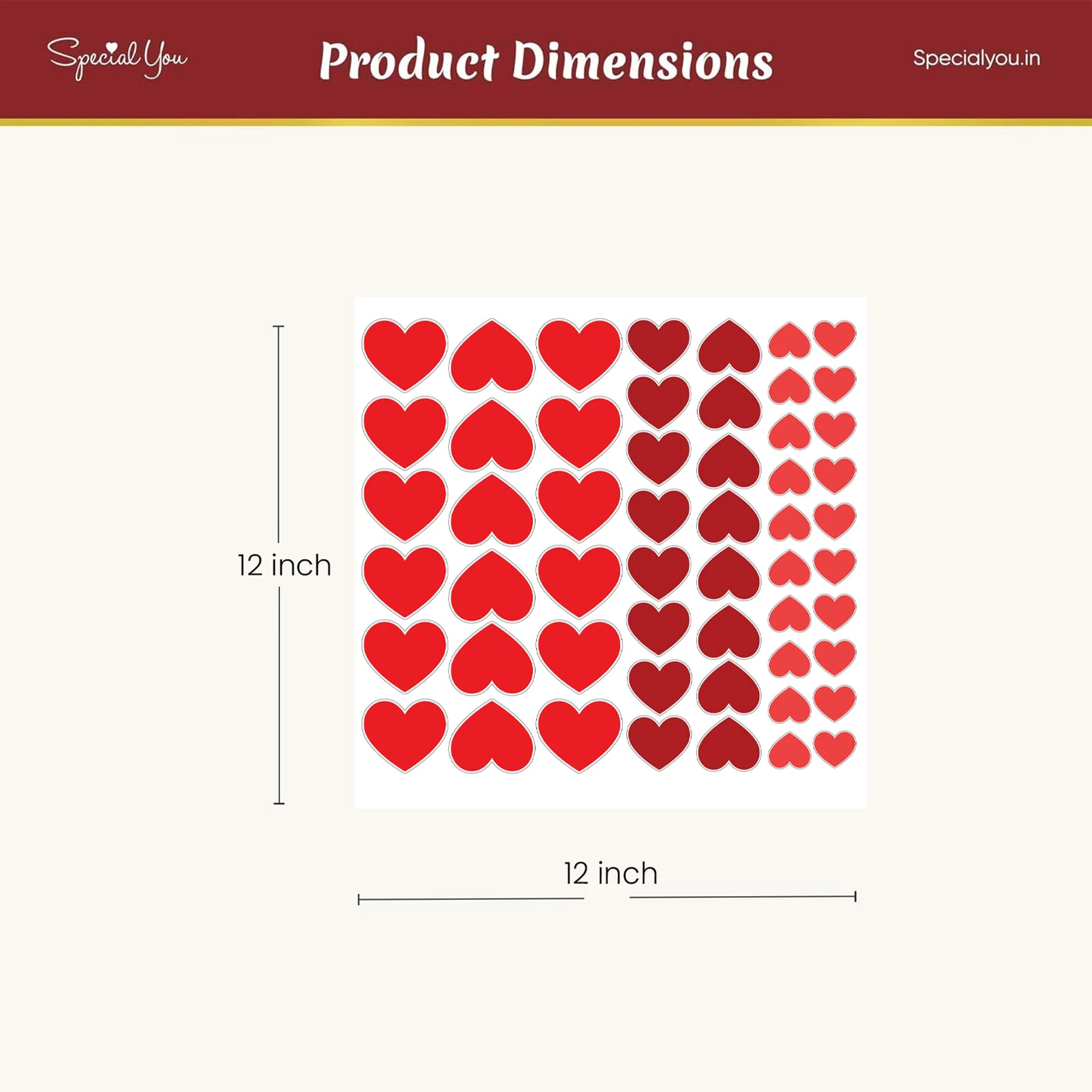 Red Heart Wall Stickers for Home Decoration - Image 4
