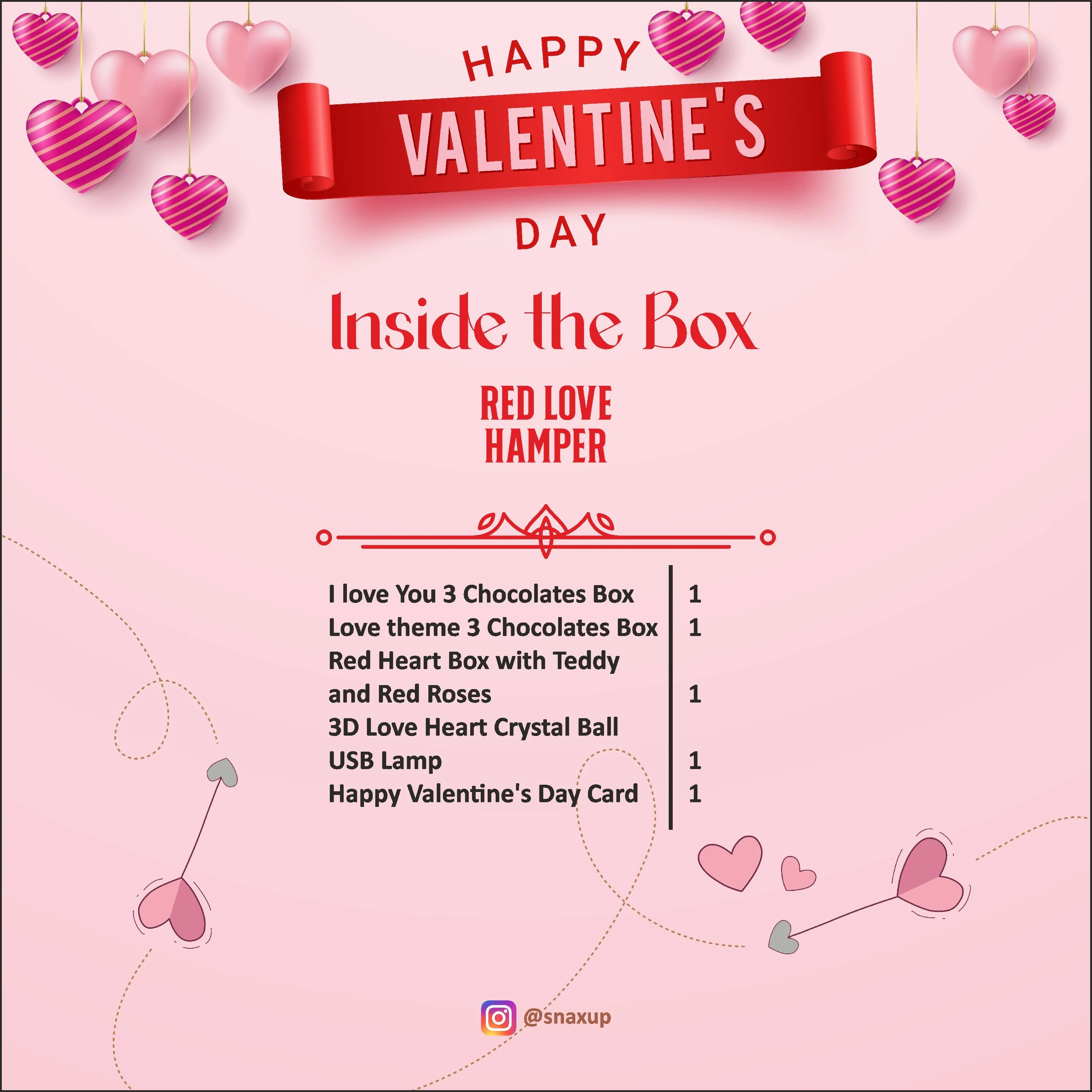 Red Love Hamper - Image 4