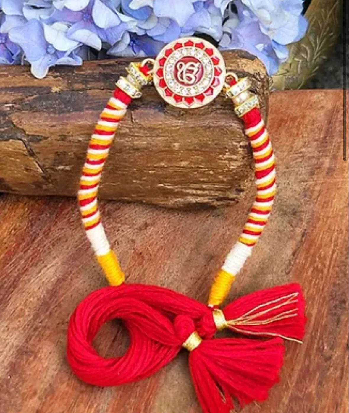 Red Omkar rakhi - Image 2