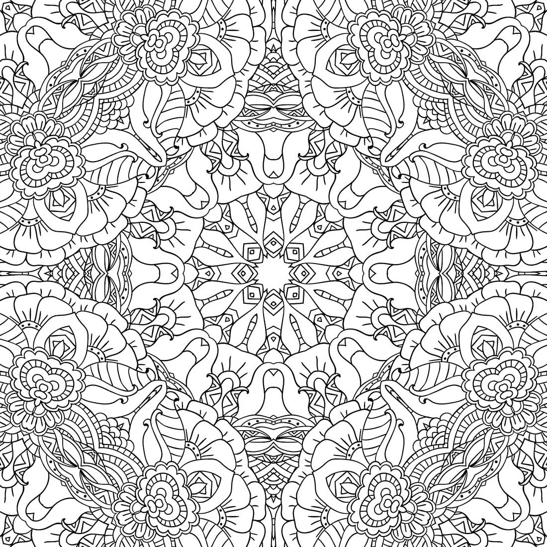 Refreshing Mandala- Colouring Book for Adults Book 4 - Image 3