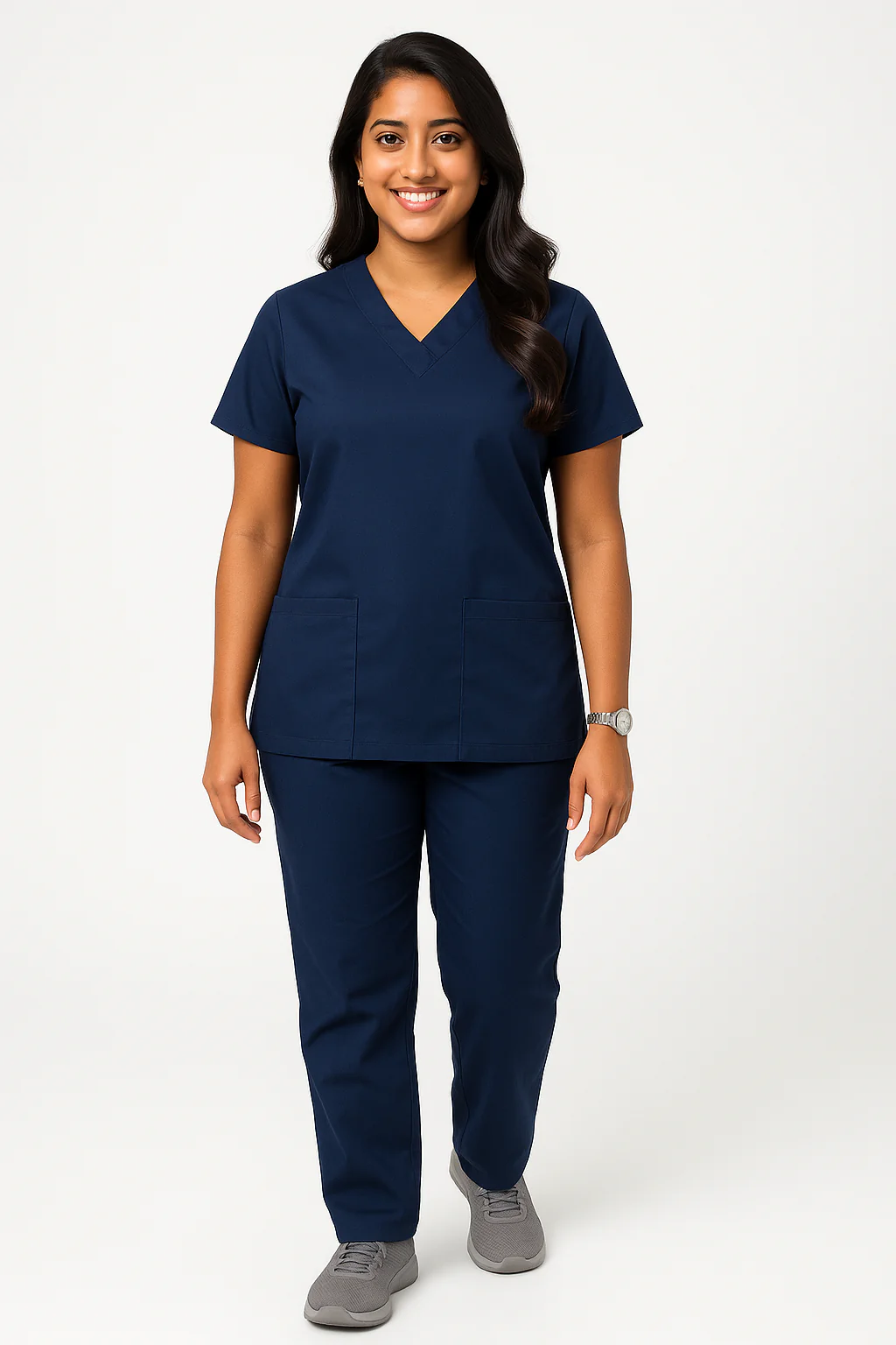 Regular Female Scrub Suit - Navy Blue