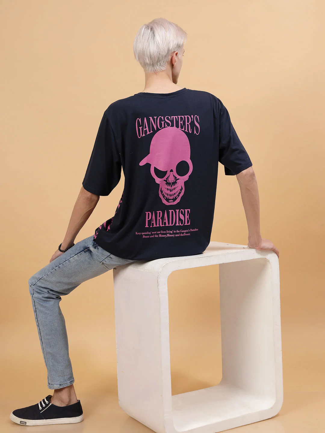 Relaxed Fit Men's Oversized Cotton Tee - Image 14