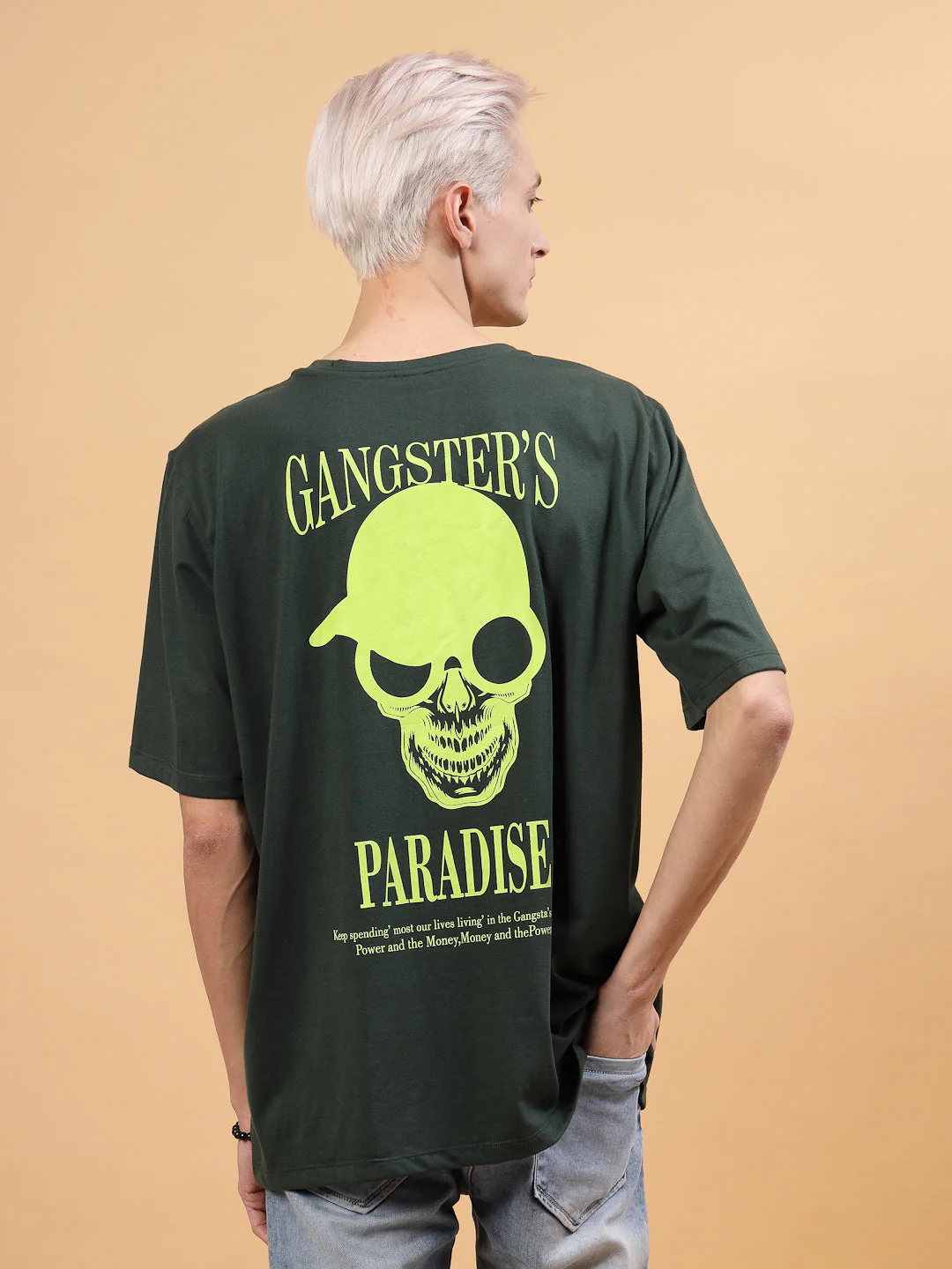Relaxed Fit Men's Oversized Cotton Tee - Image 7