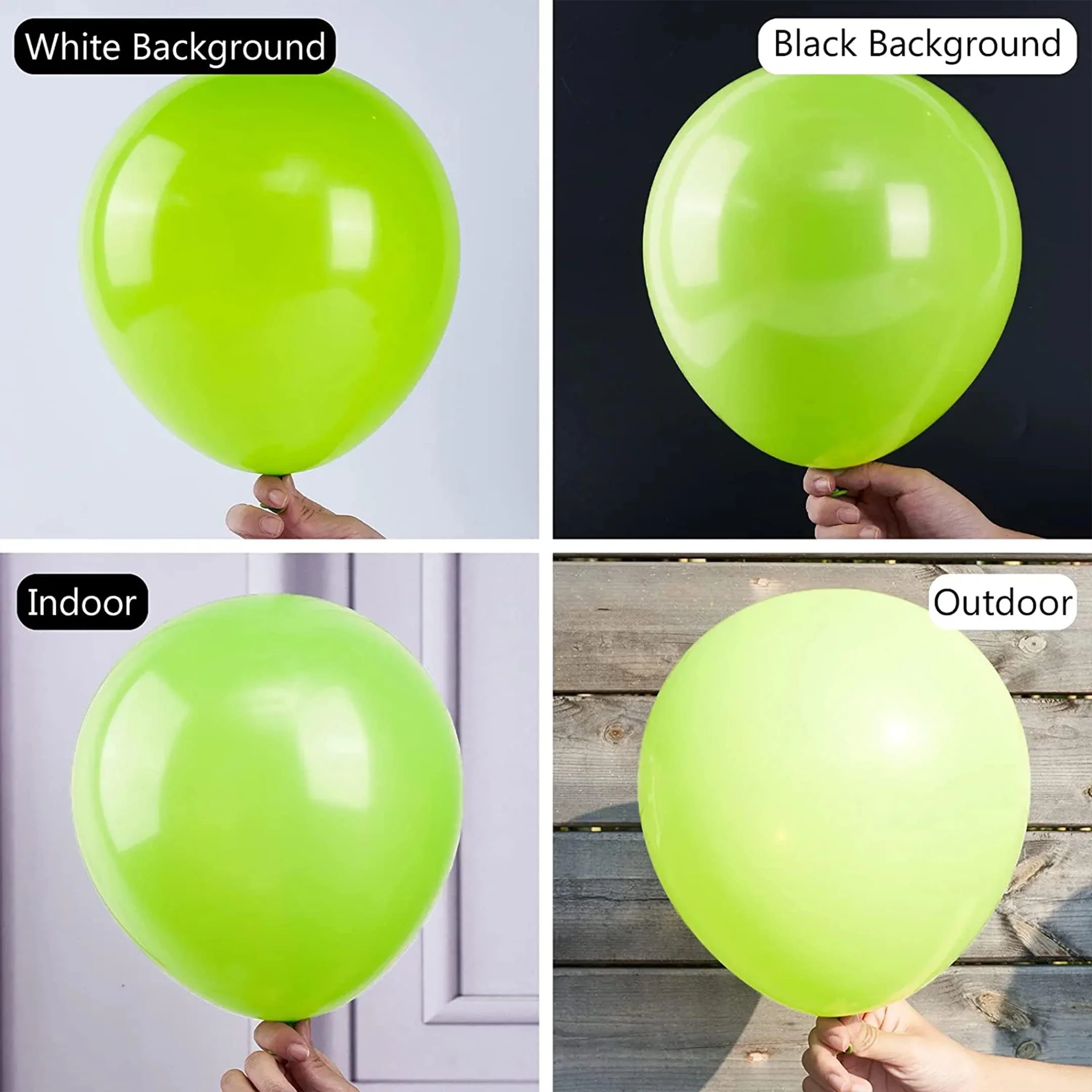 Retro Green Balloons Pack of 50 - Image 6