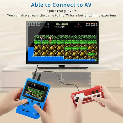 RetroGame: Handheld Gaming Console with 400 Classic Built-in Games, 3.0-Inch Screen & Rechargeable Battery - Image 7