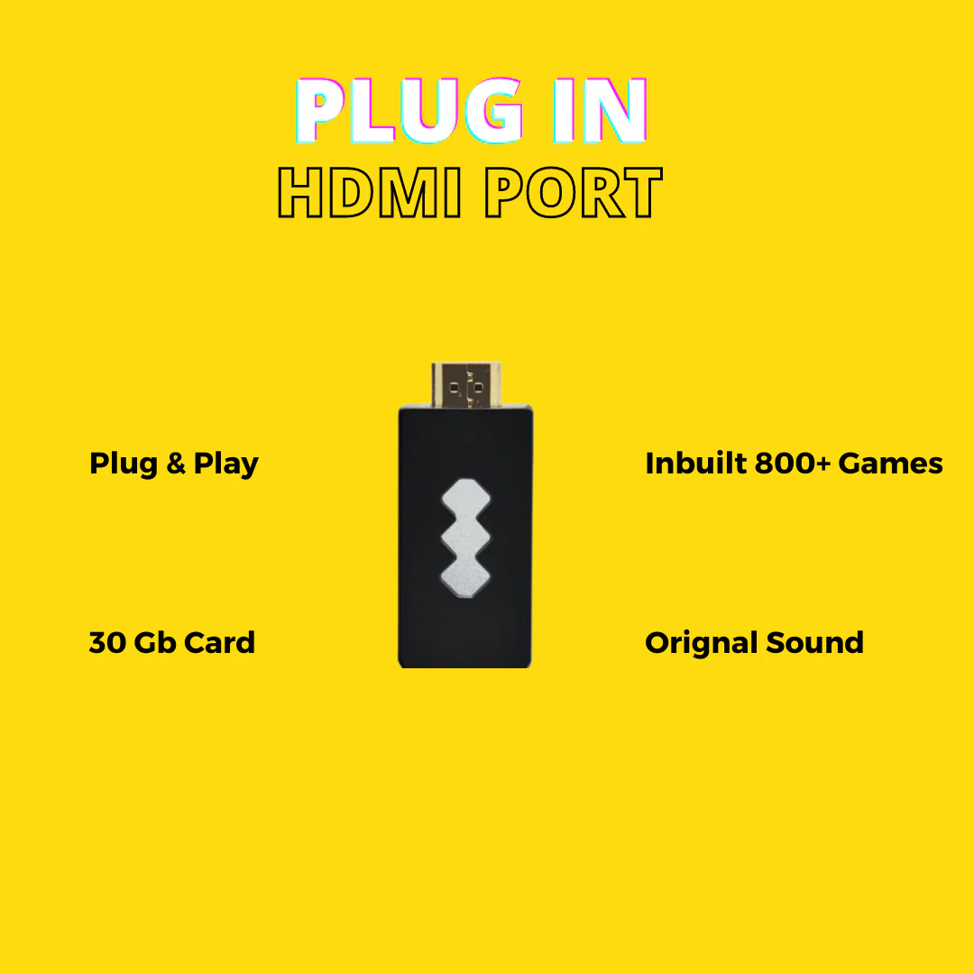 RetroTV: Ultimate 90s HDMI Retro Game Stick with Plug & Play Wireless HD 1080p Gaming for Up to 2 Players - Image 6