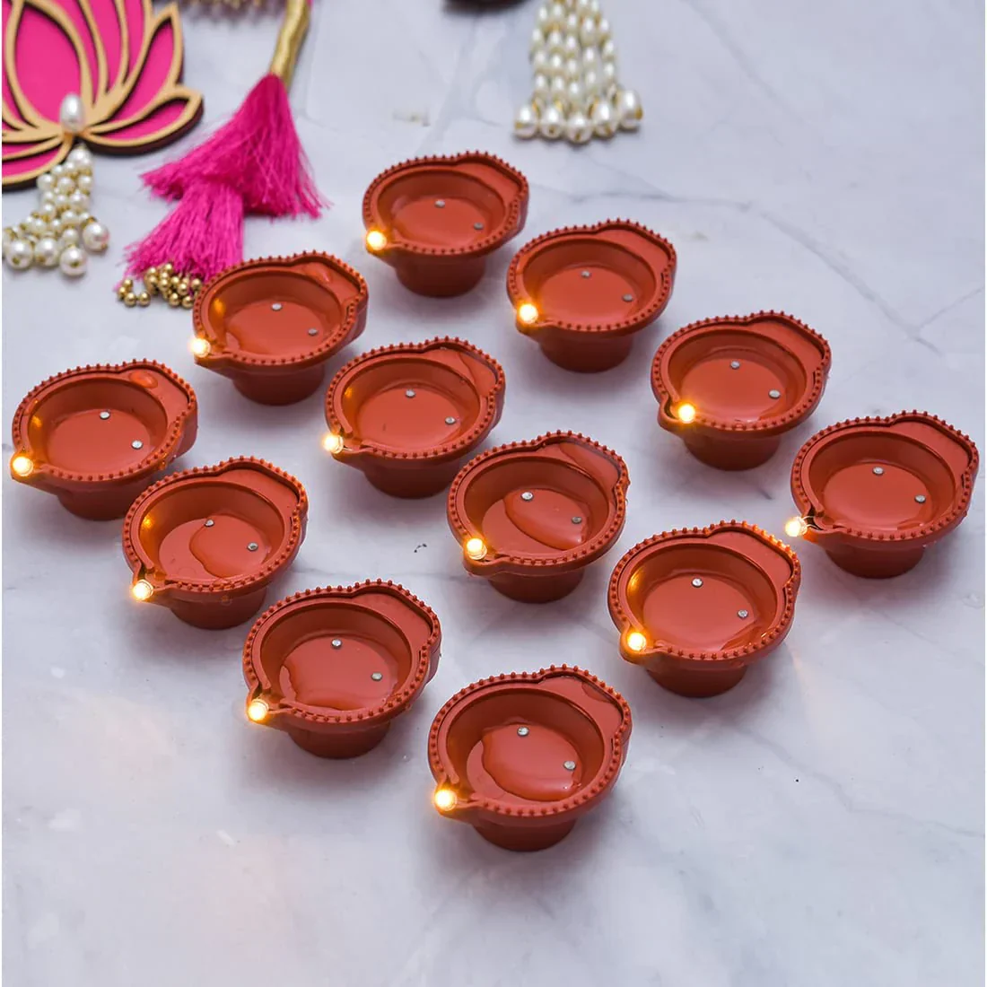 Reusable Water Sensor LED Diyas – Bright, Long-Lasting & Hassle-Free - Image 4
