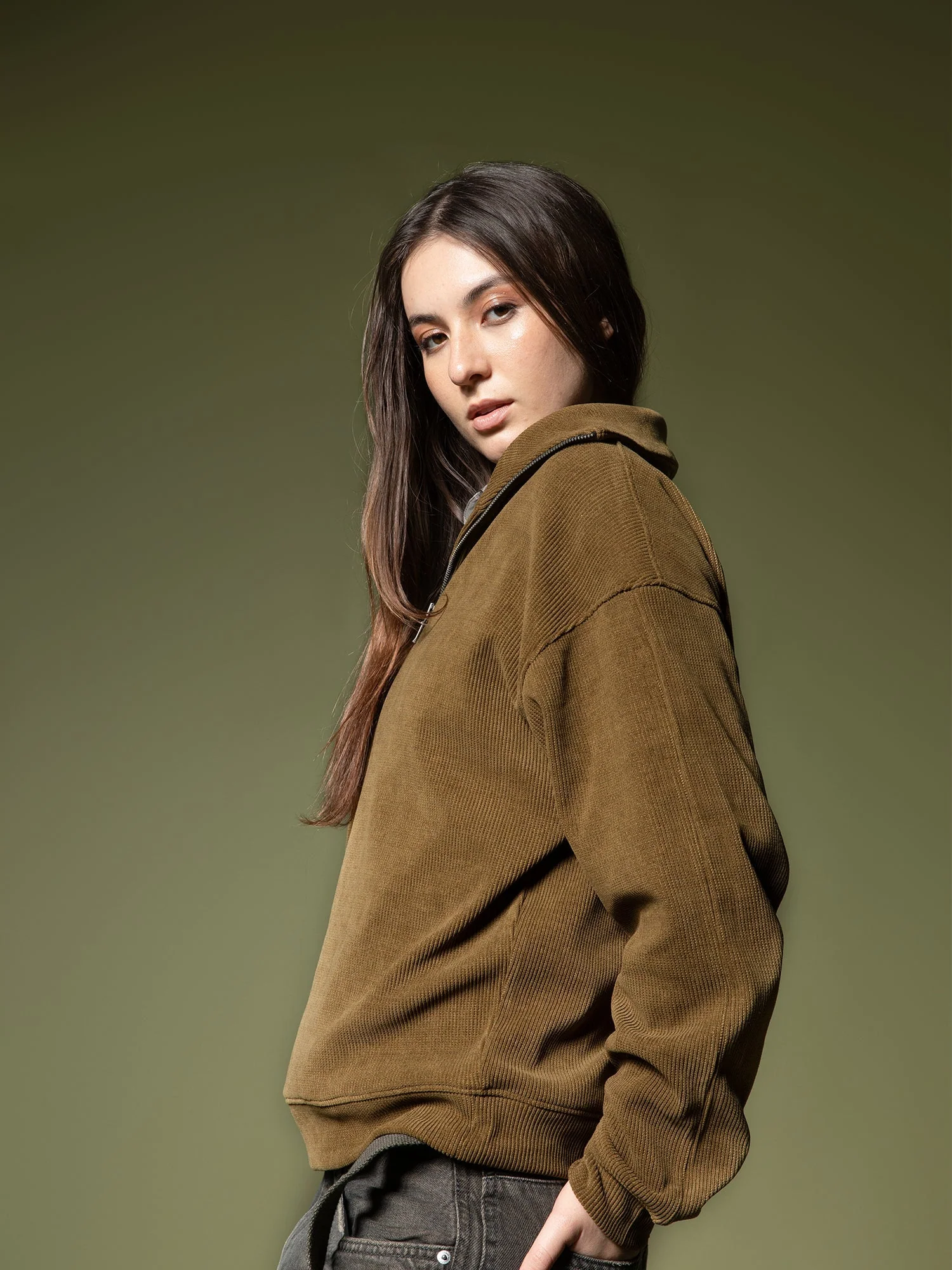 Ribbed quarter-zip sweatshirt - Image 22