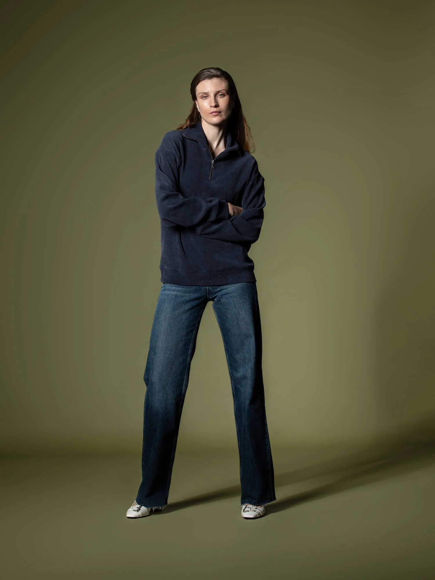 Ribbed quarter-zip sweatshirt - Image 41