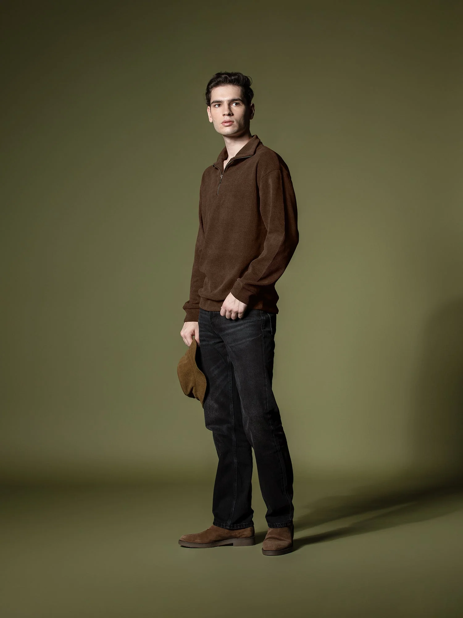 Ribbed quarter-zip sweatshirt - Image 14
