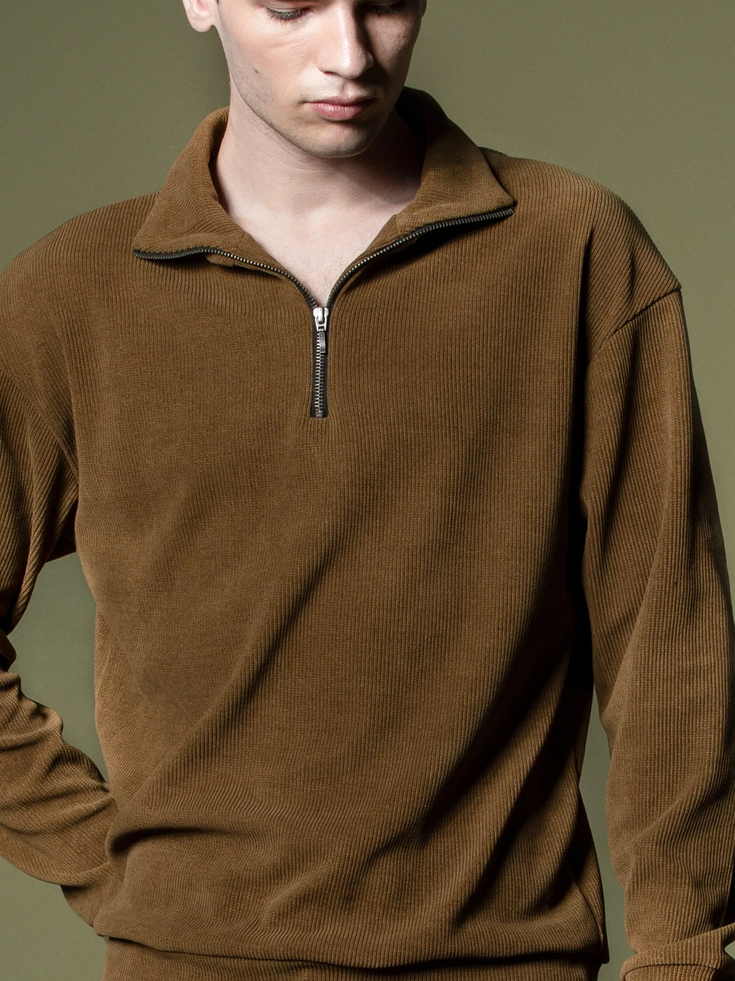 Ribbed quarter-zip sweatshirt - Image 4