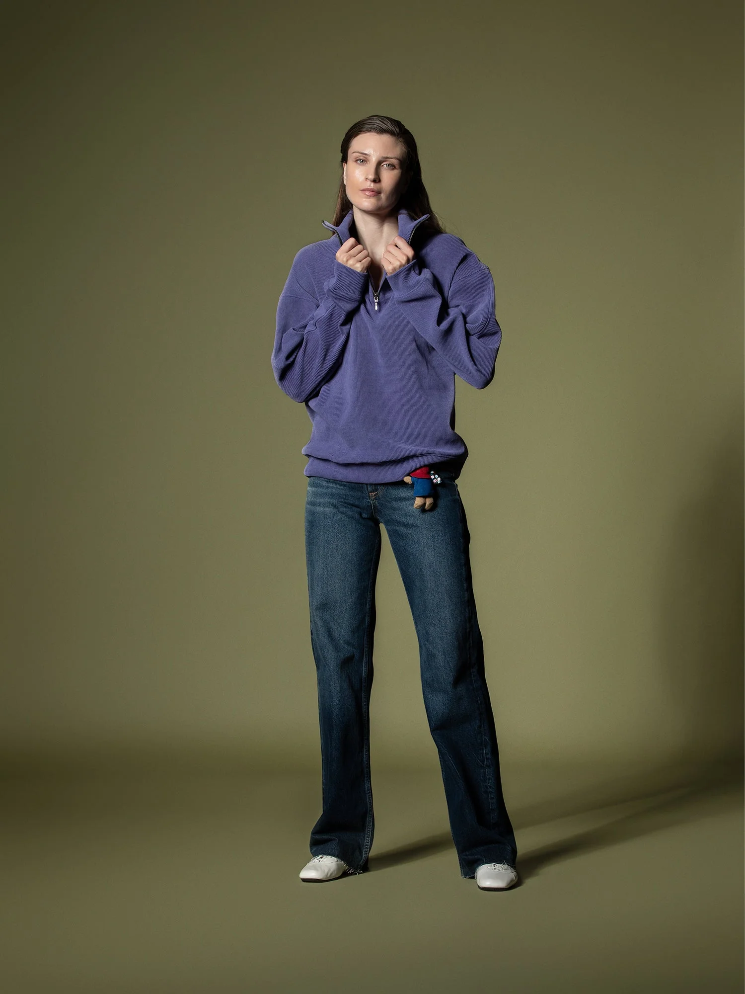 Ribbed quarter-zip sweatshirt - Image 39