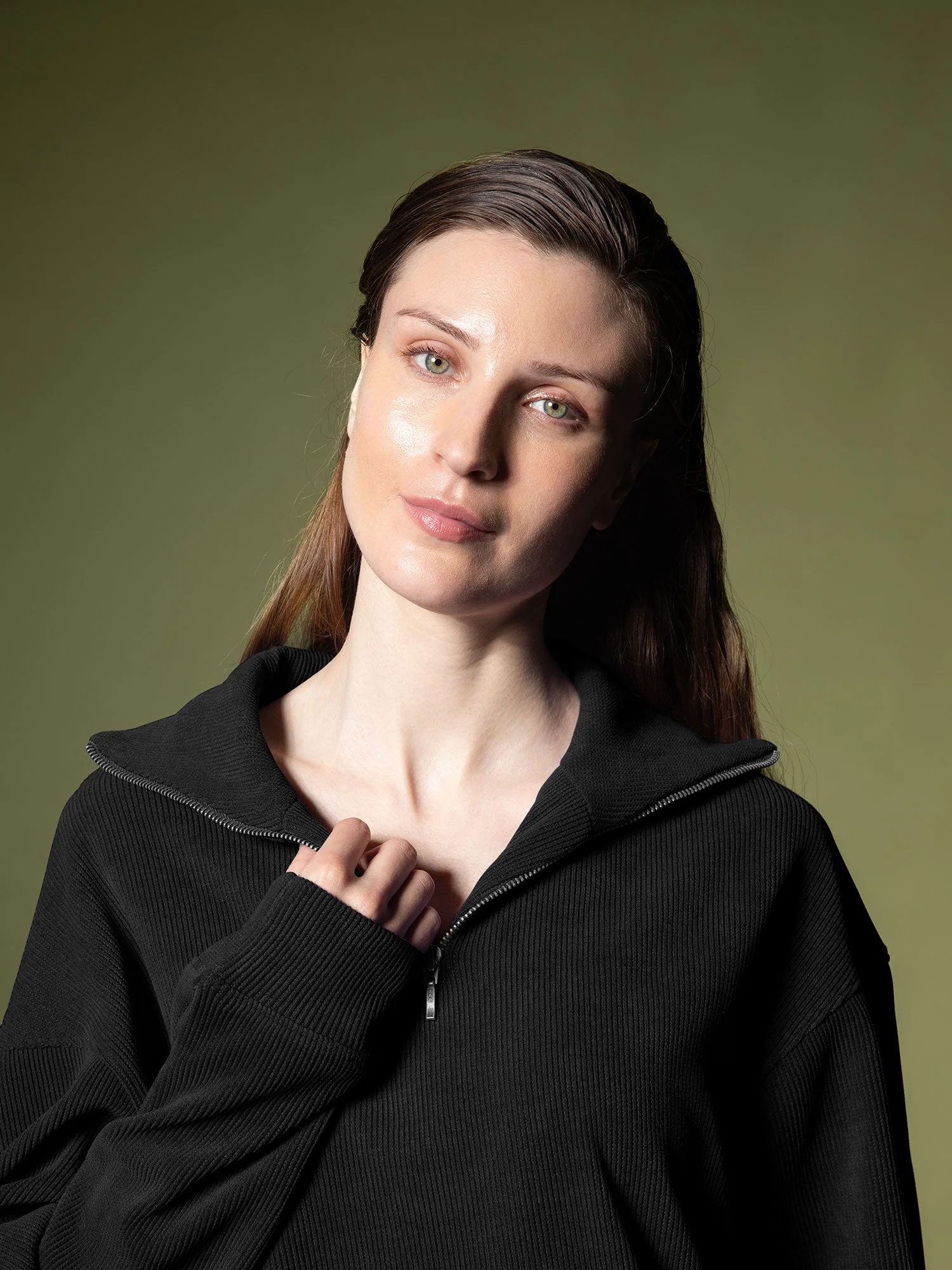 Ribbed quarter-zip sweatshirt - Image 9