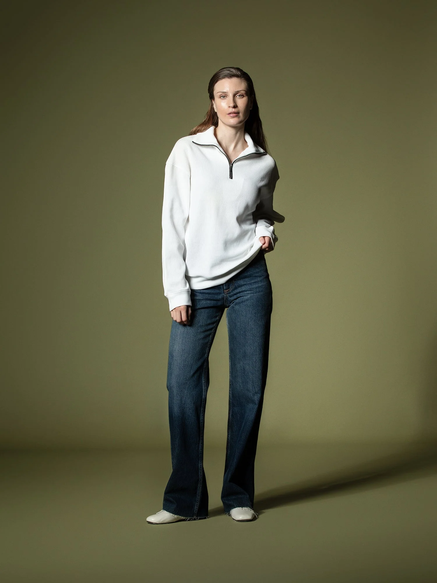Ribbed quarter-zip sweatshirt - Image 47