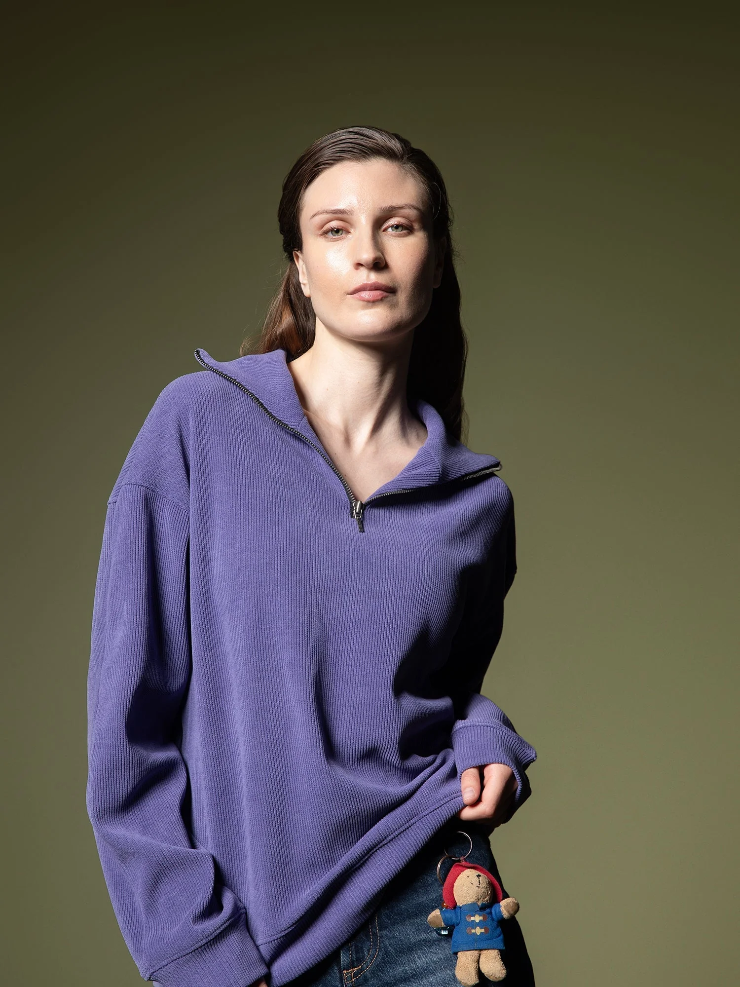 Ribbed quarter-zip sweatshirt - Image 21